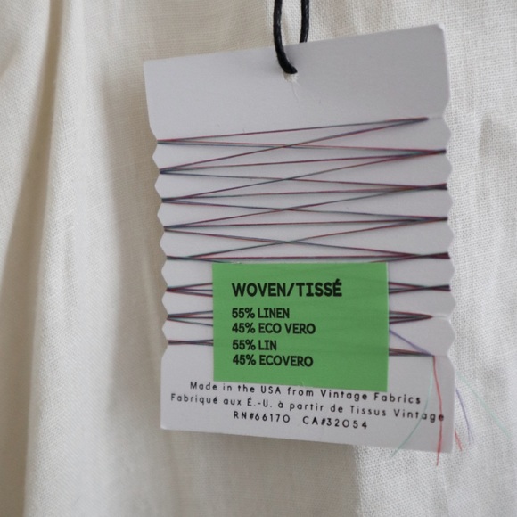 Urban Outfitters Renewal Linen Ruffle Midi Dress - Picture 4 of 5